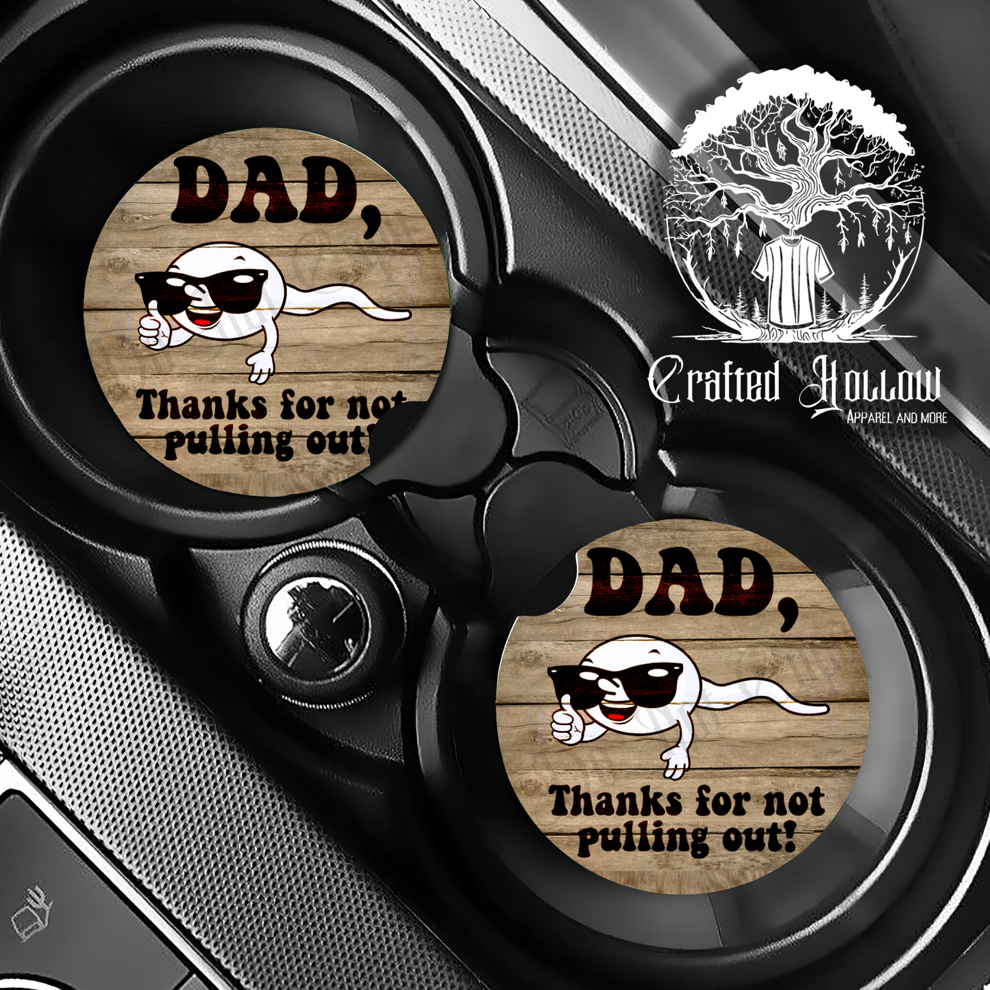 Funny Dad Car Coasters