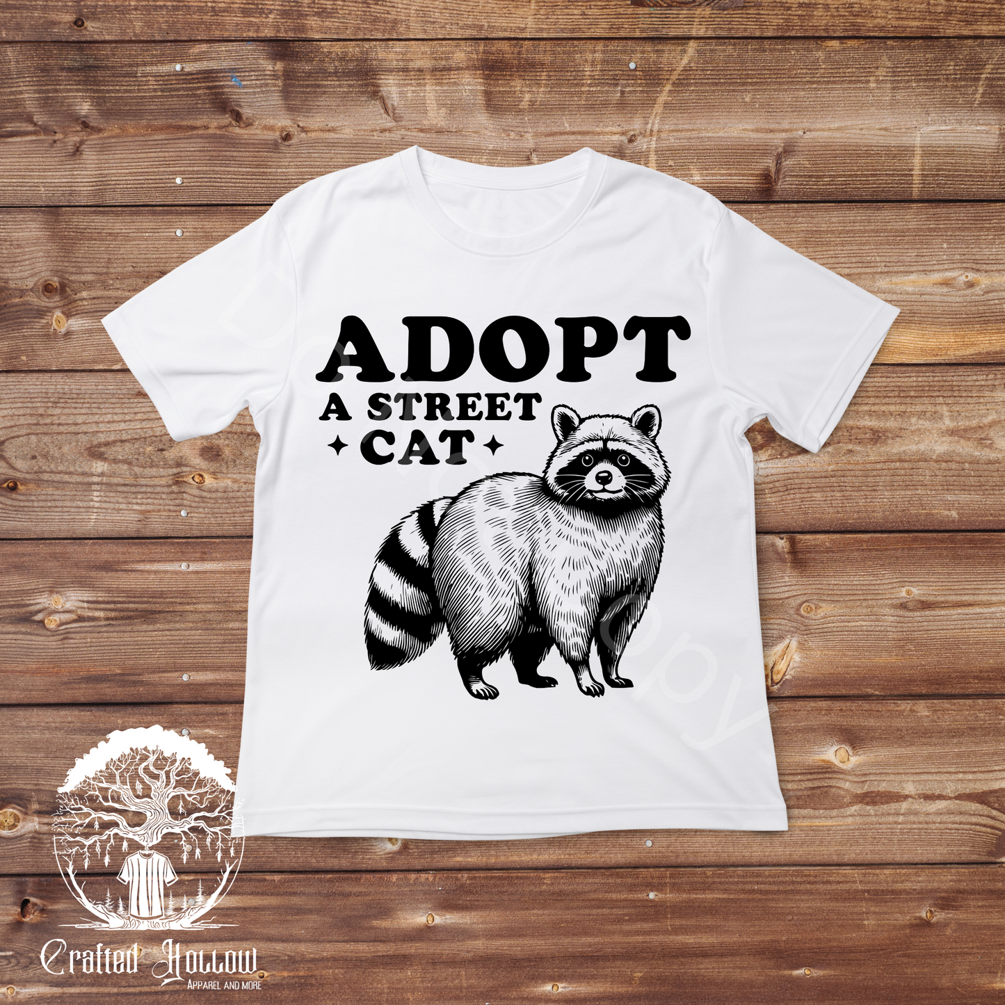 Adopt a Street Cat Raccoon Shirt