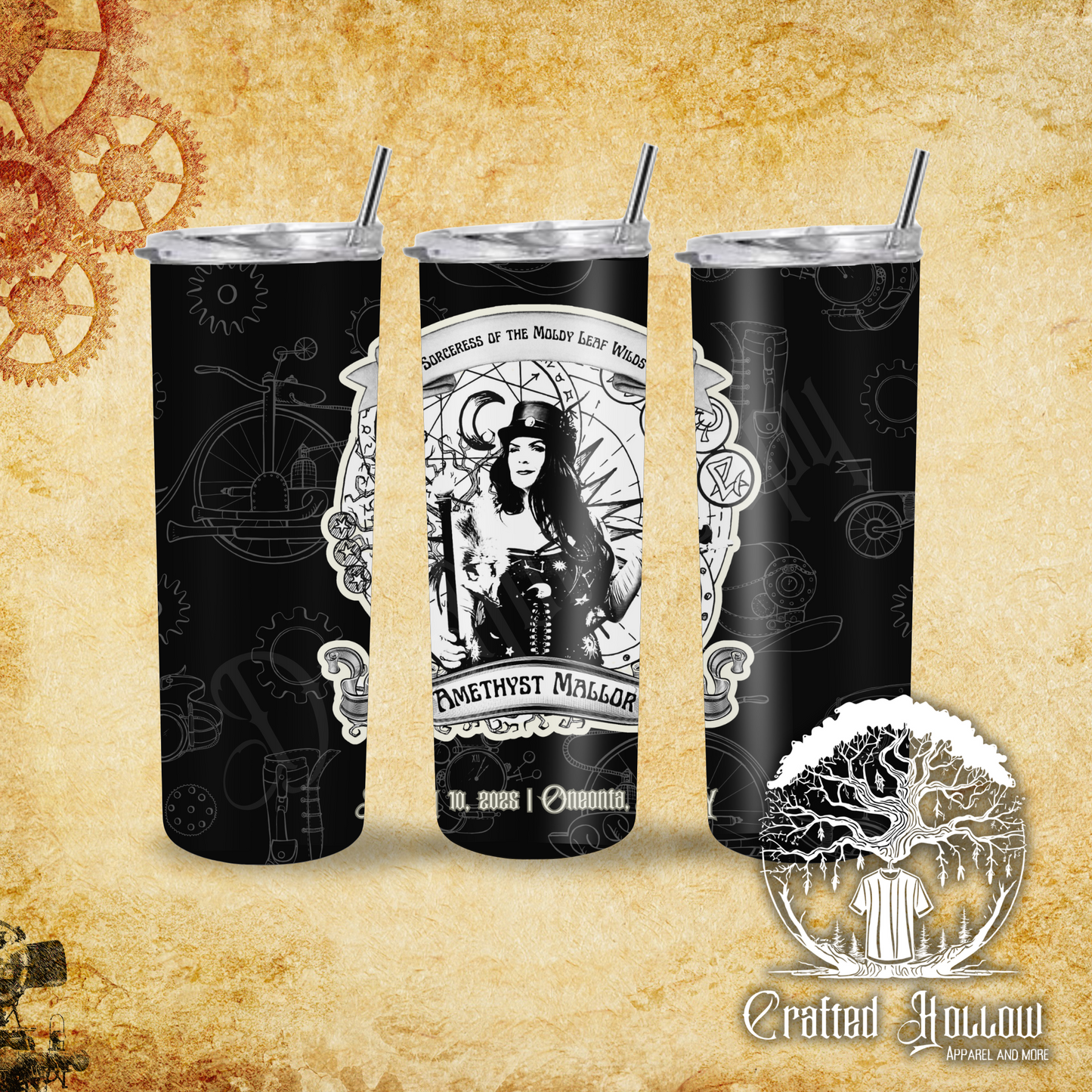 Steampunk Official Expo Amethyst Mallor 20oz Sublimation Tumbler