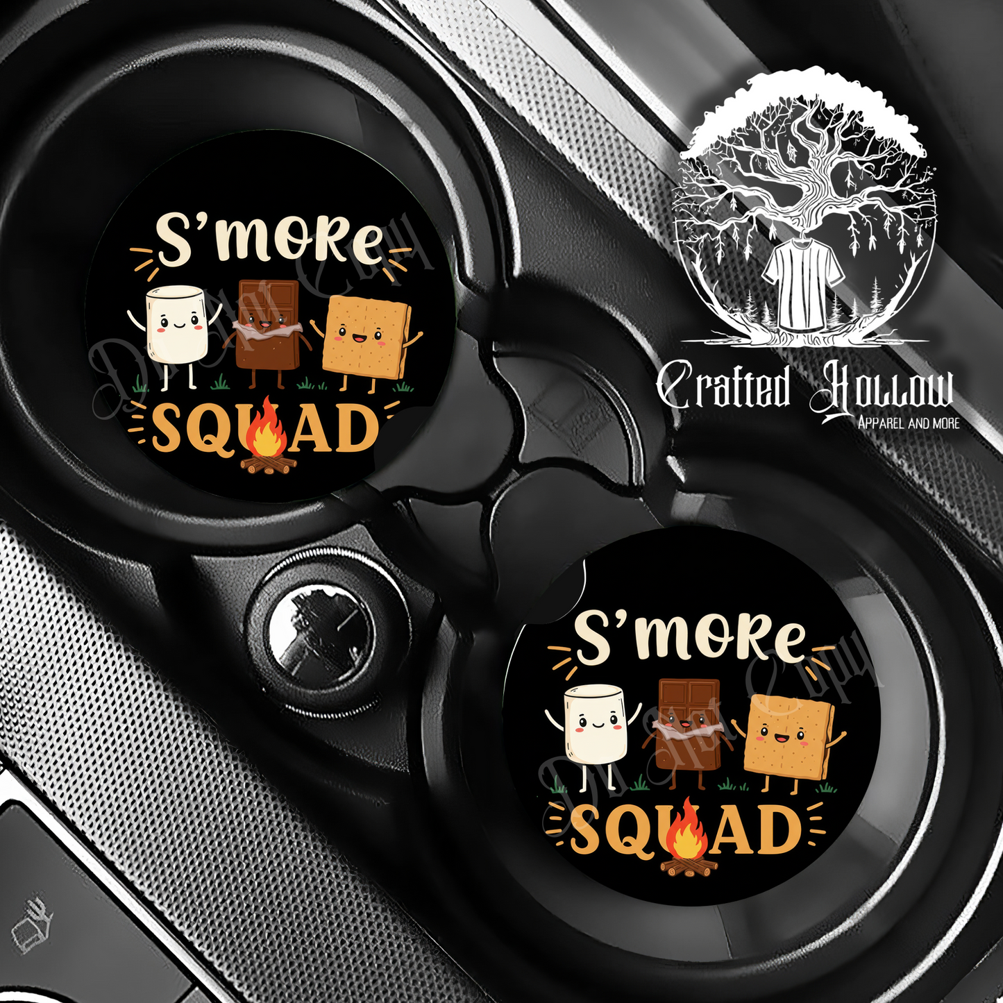S'more Squad Car Coasters