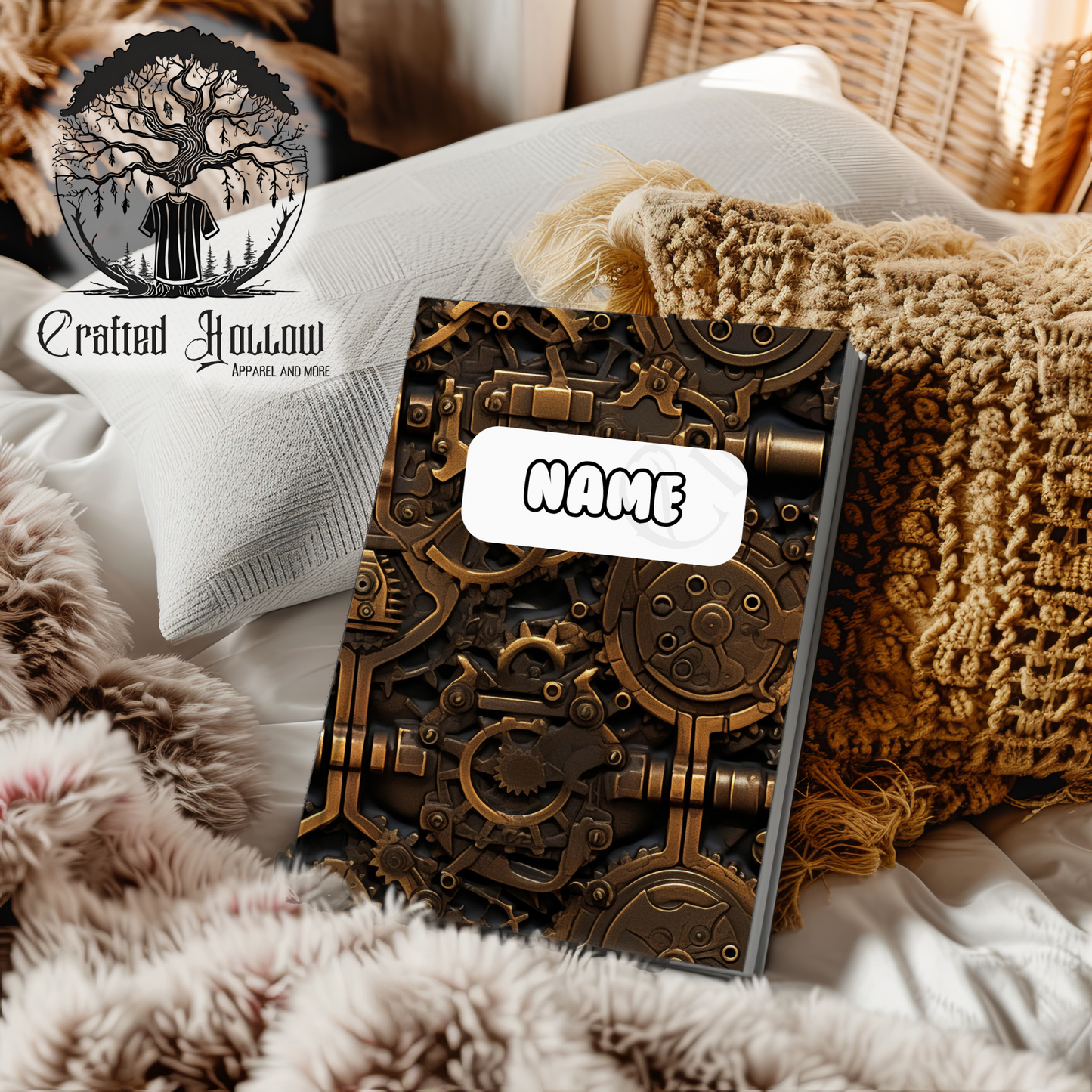 Personalized Steampunk Notebook