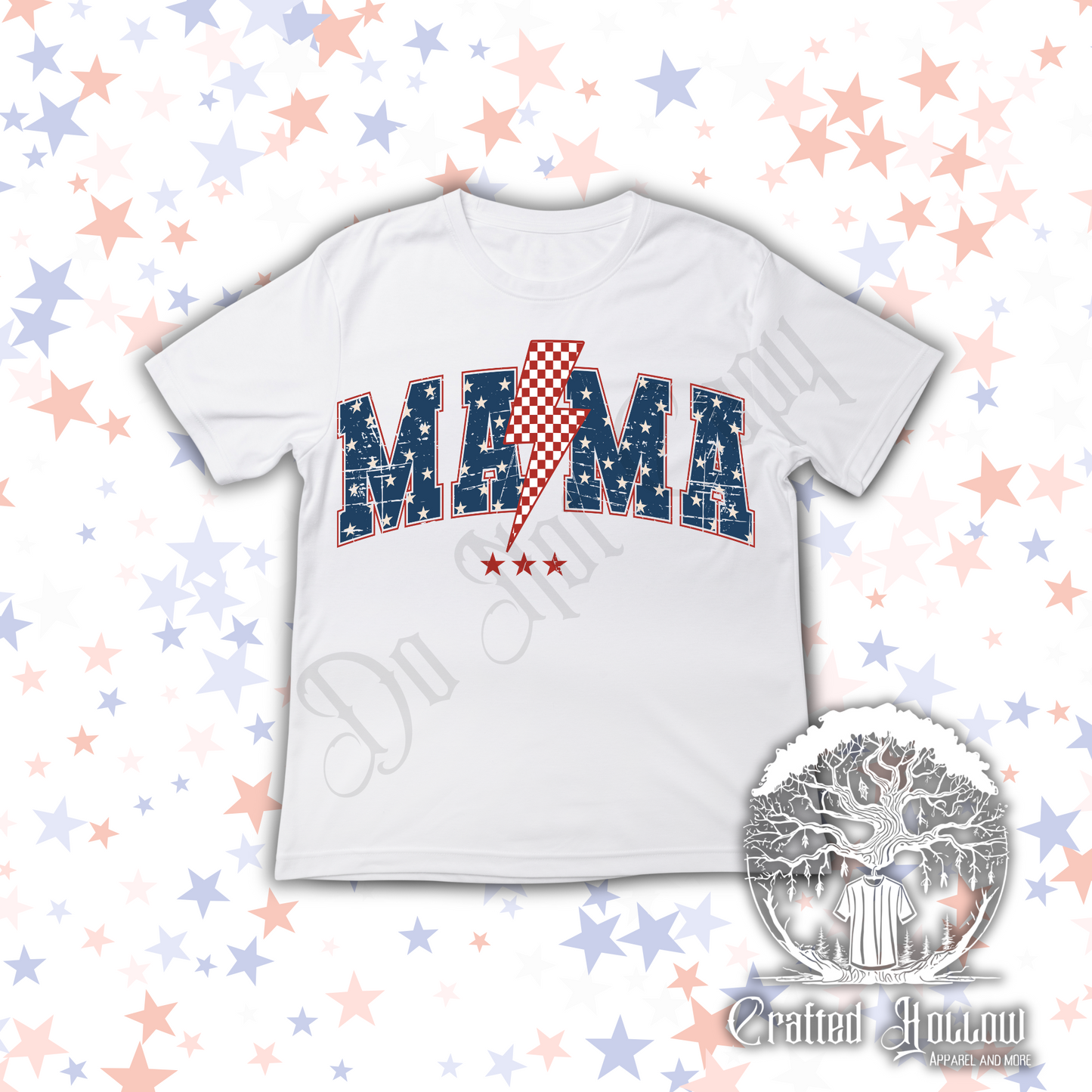 Patriotic Mama Lightning Bolt Shirt