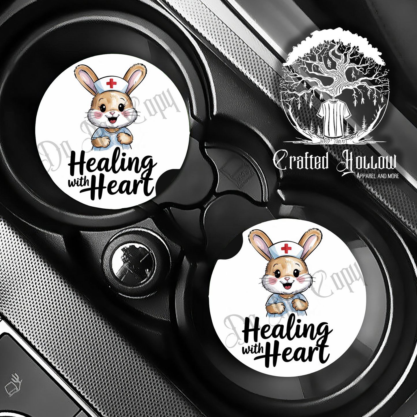 Healing the Heart Car Coasters