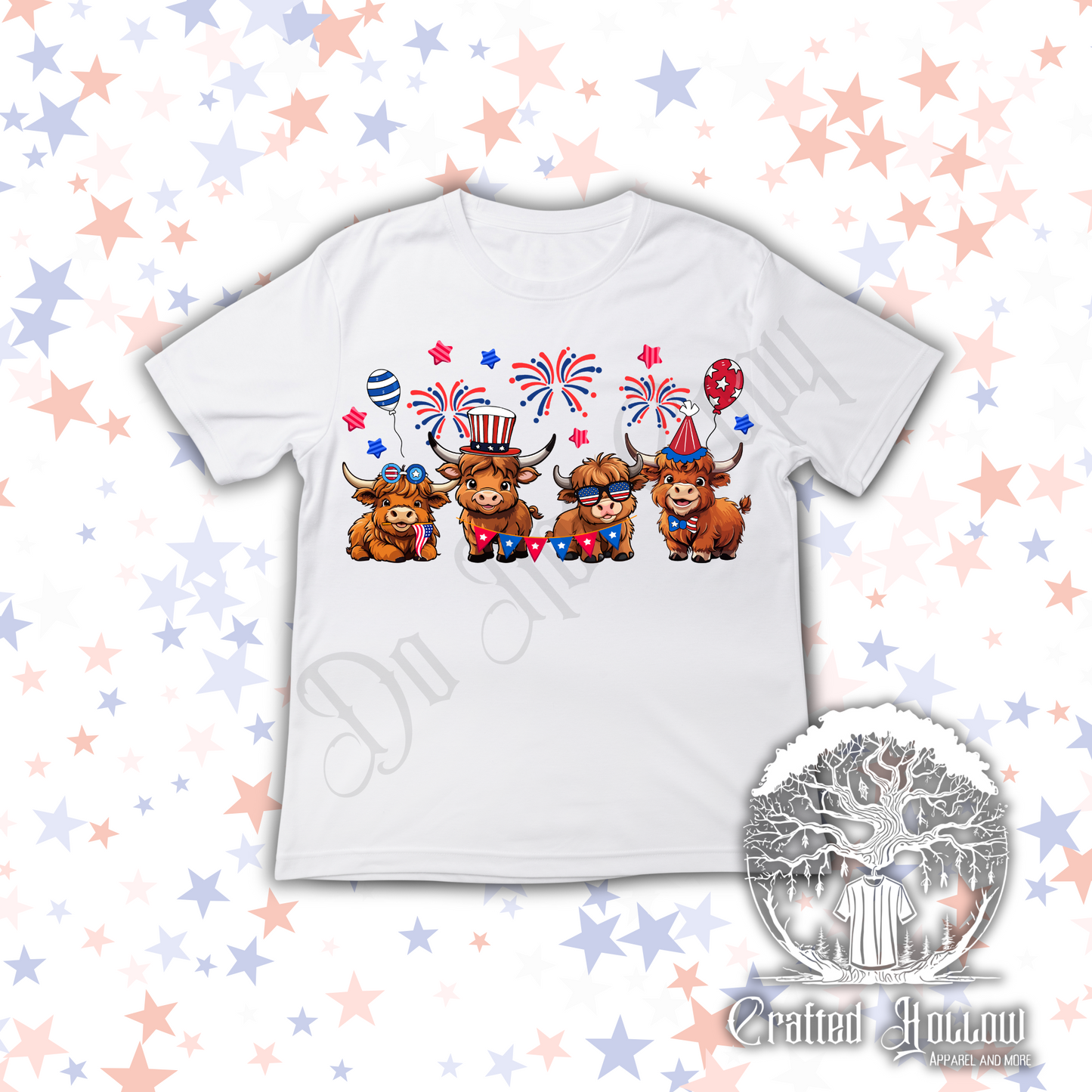 Patriotic Highland Cows Shirt