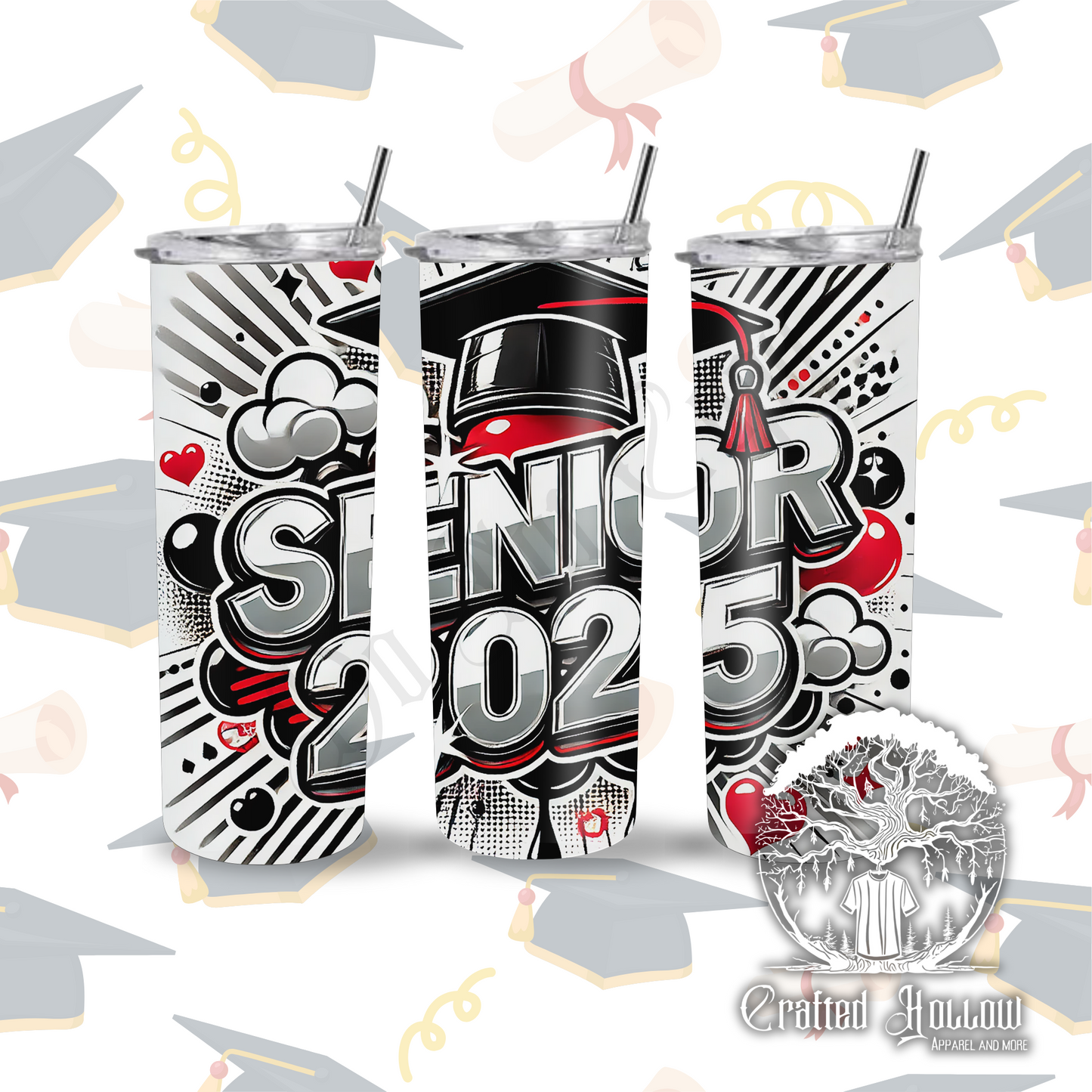 Senior 2025 Pop Art 20oz Tumbler