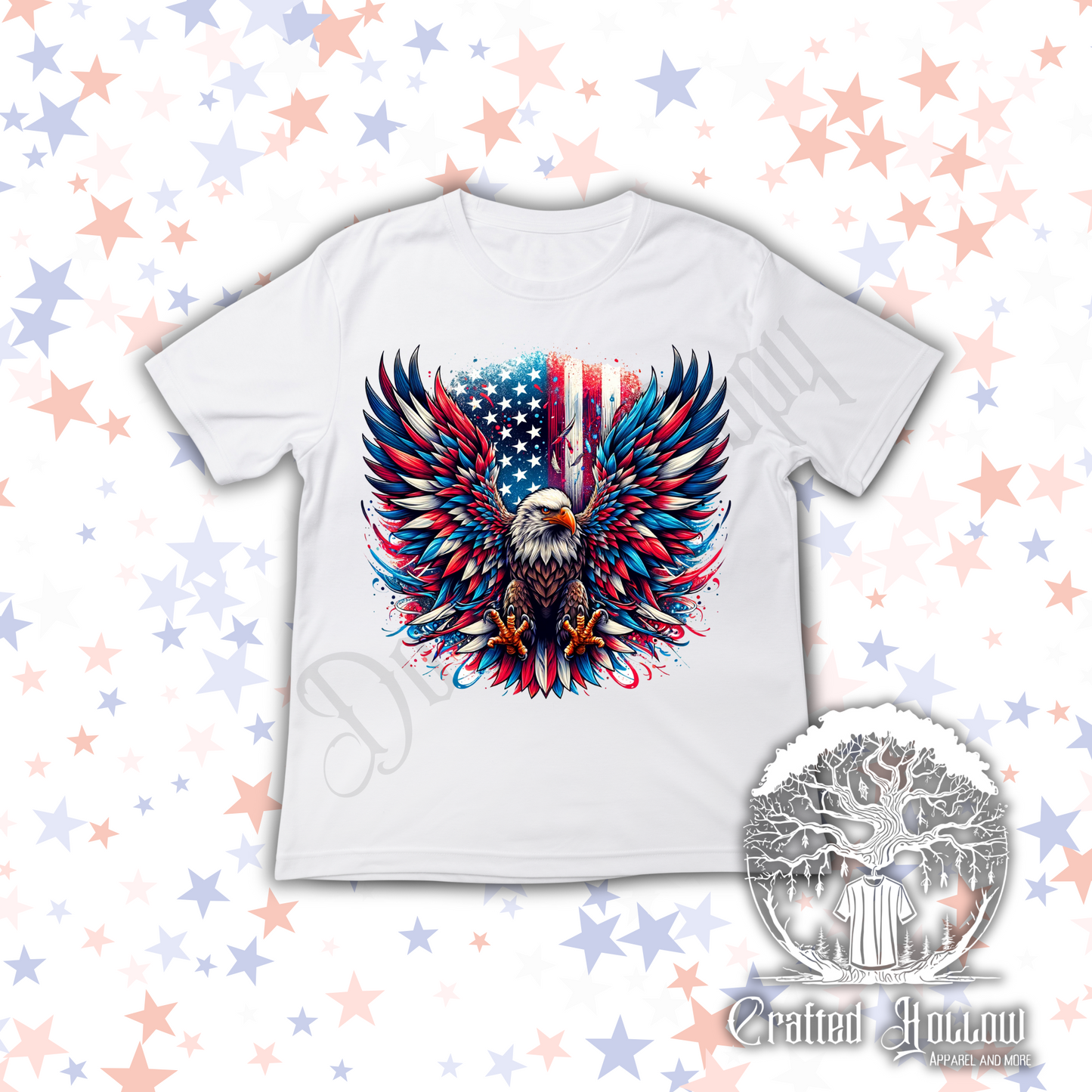Red, White, and Blue Eagle Shirt