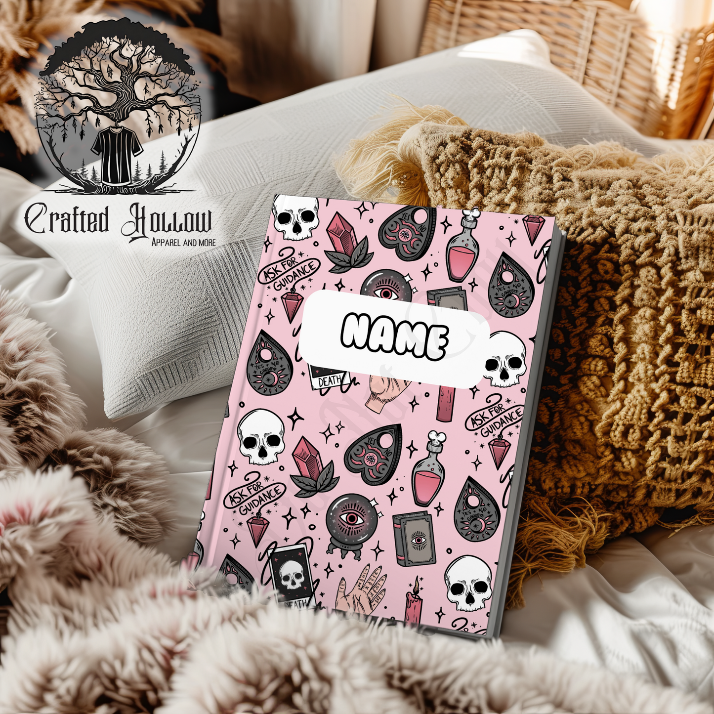 Personalized Retro Gothic Witchy Notebook
