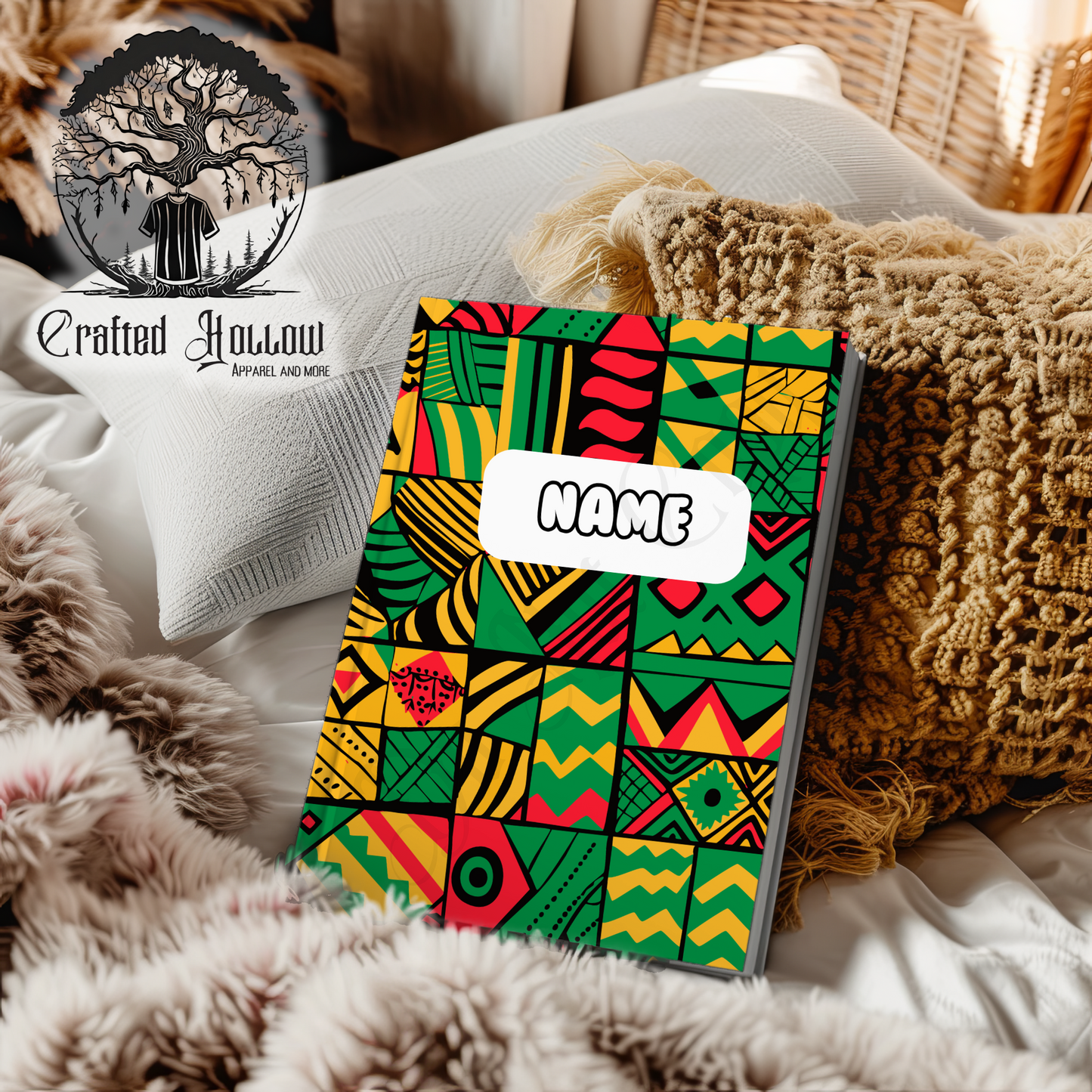 Personalized African Tribal Pattern Notebook