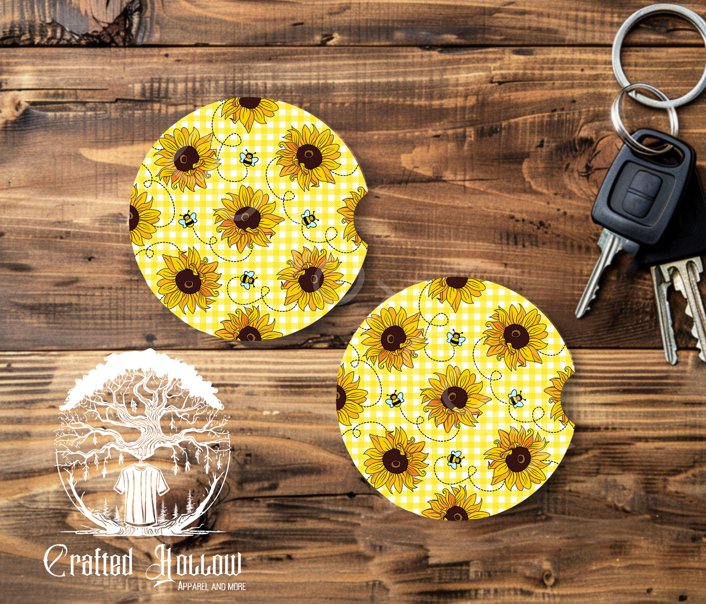 Sunflowers Car Coasters
