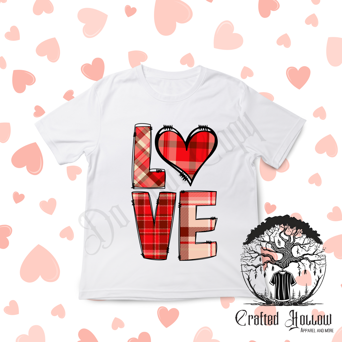 "Love" Plaid Shirt
