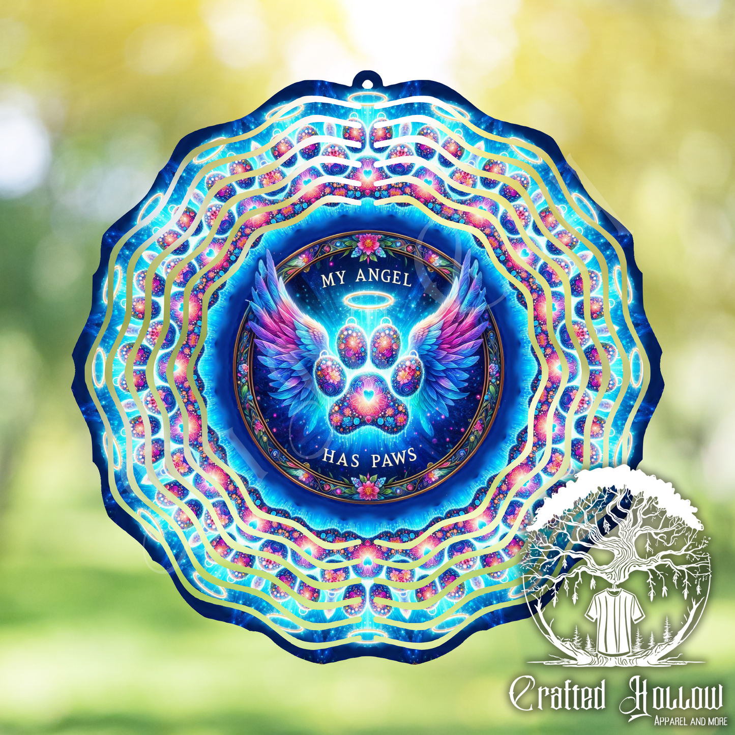 My Angel Has Paws Wind Spinner