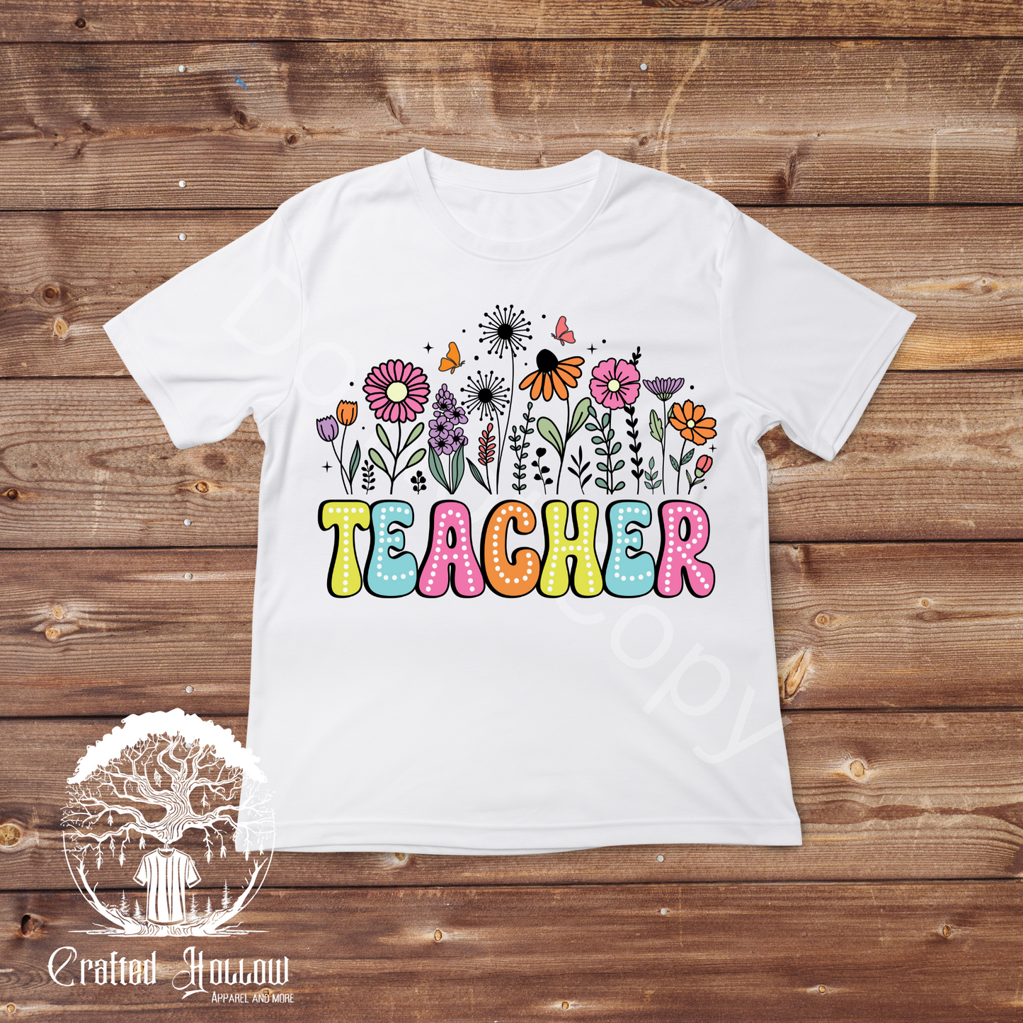 Floral Teacher Shirt