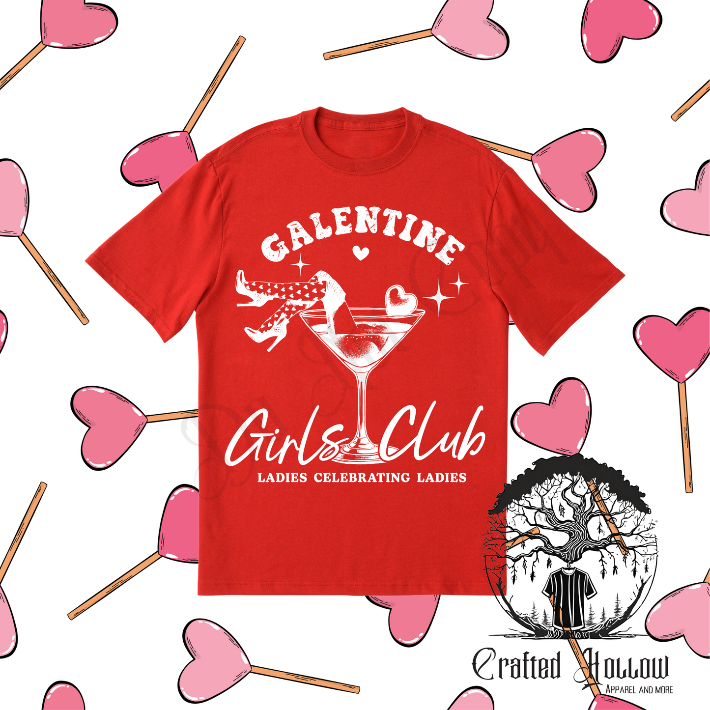 "Galentine Girls Club" Valentine's Day Shirt