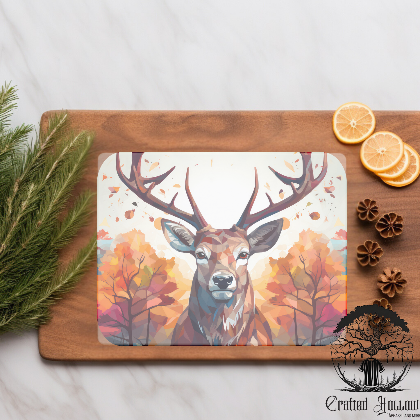 Deer Glass Cutting Board