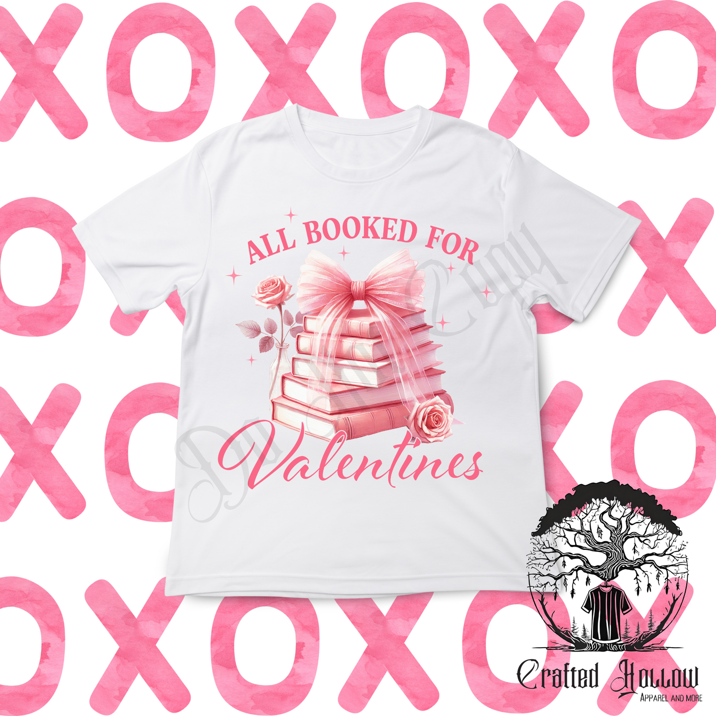 "All Booked For Valentine's" Funny Book Valentine's Day Shirt
