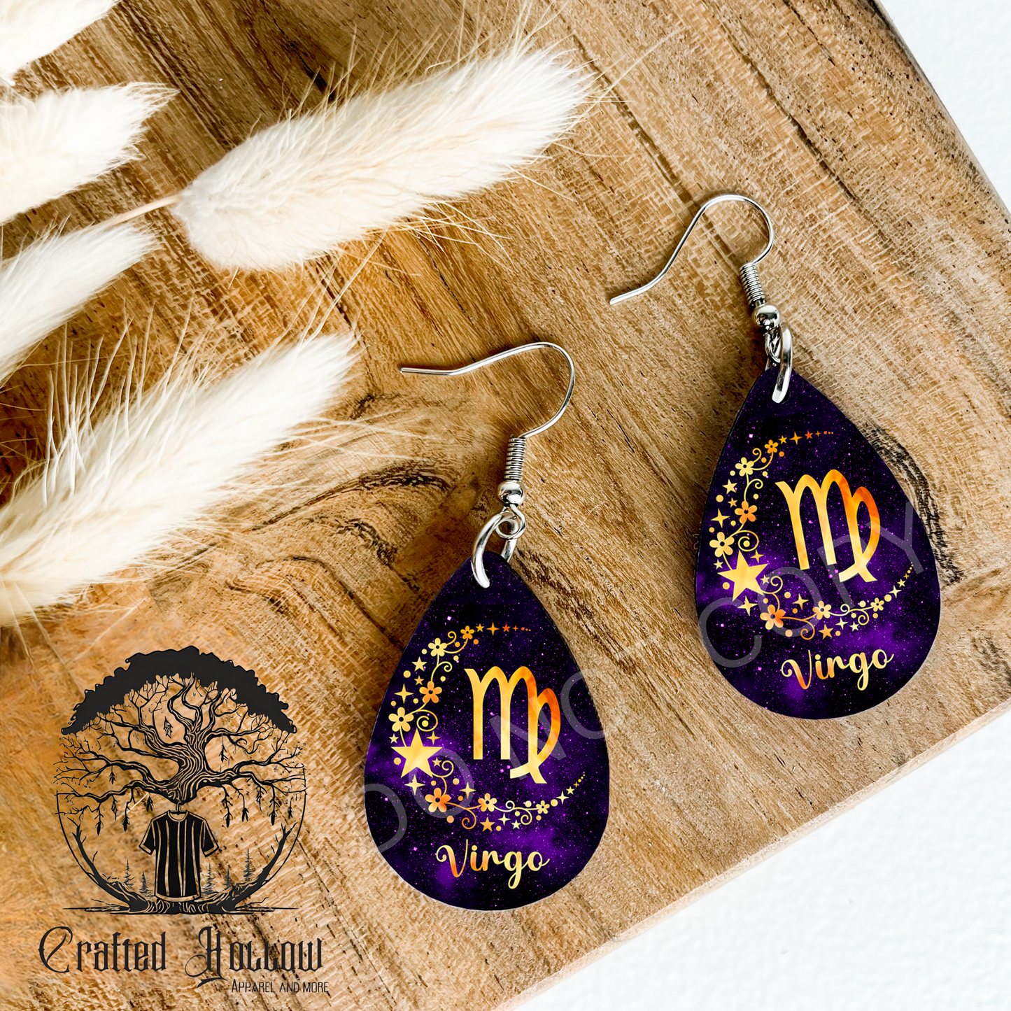 Virgo Zodiac Earrings