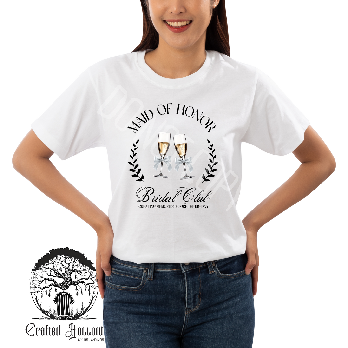 Maid of Honor Bridal Club Shirt
