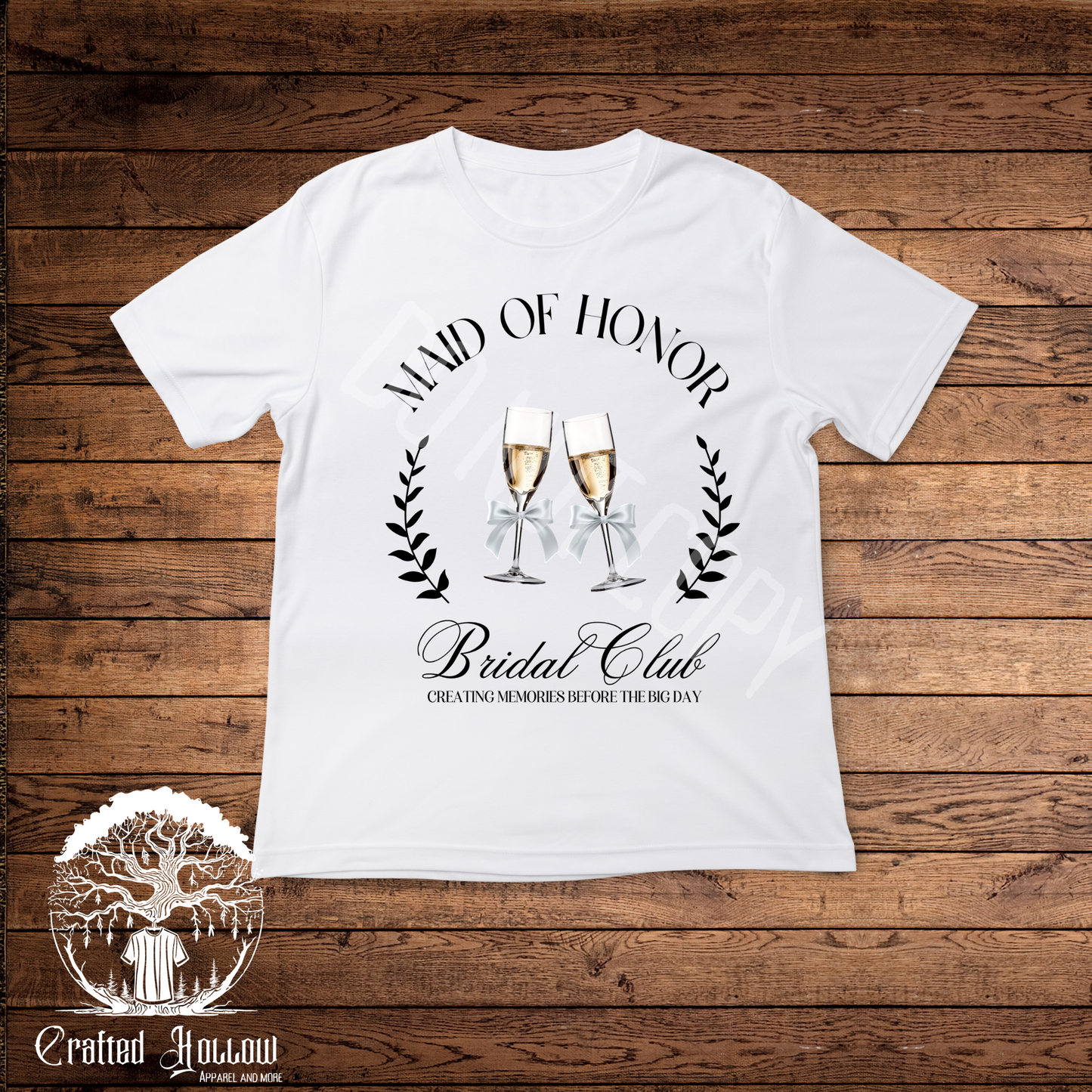 Maid of Honor Bridal Club Shirt