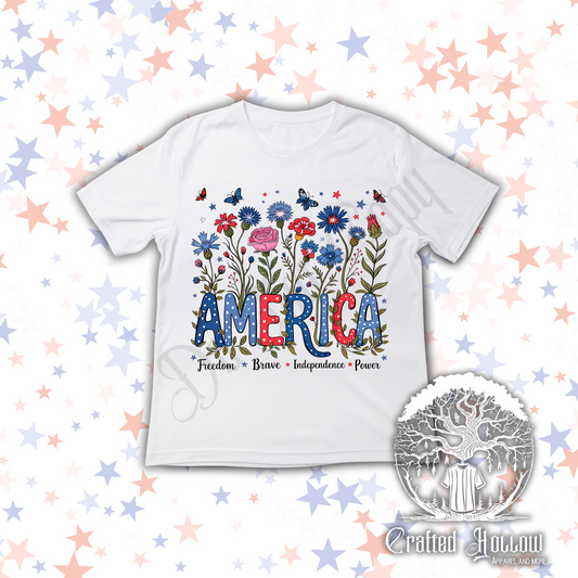 America Floral Shirt