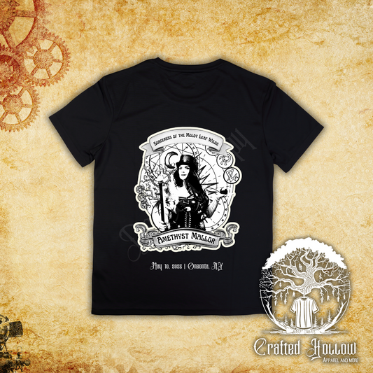 Steampunk Official Shirt - Amethyst Mallor Black Shirt