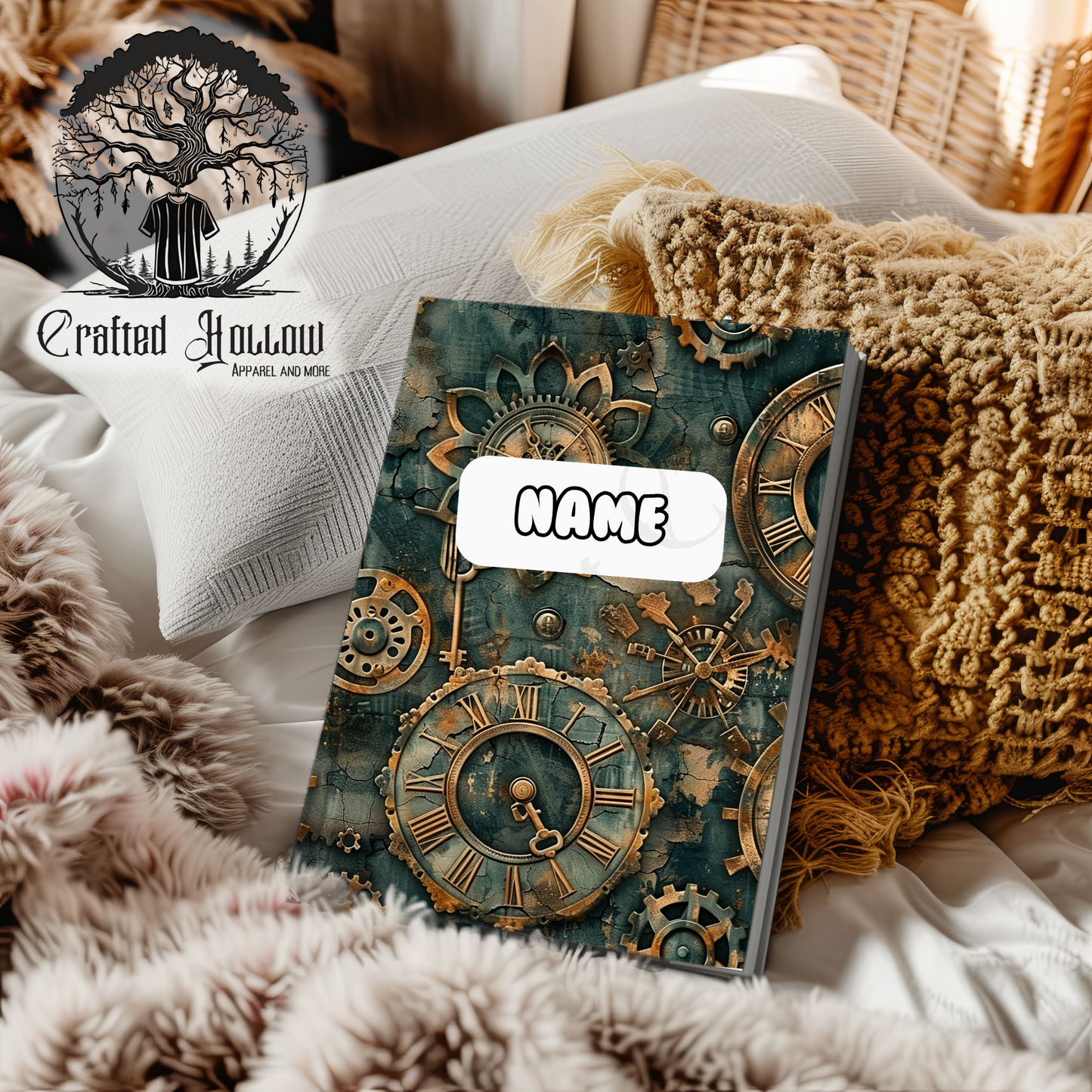 Personalized Steampunk Notebook