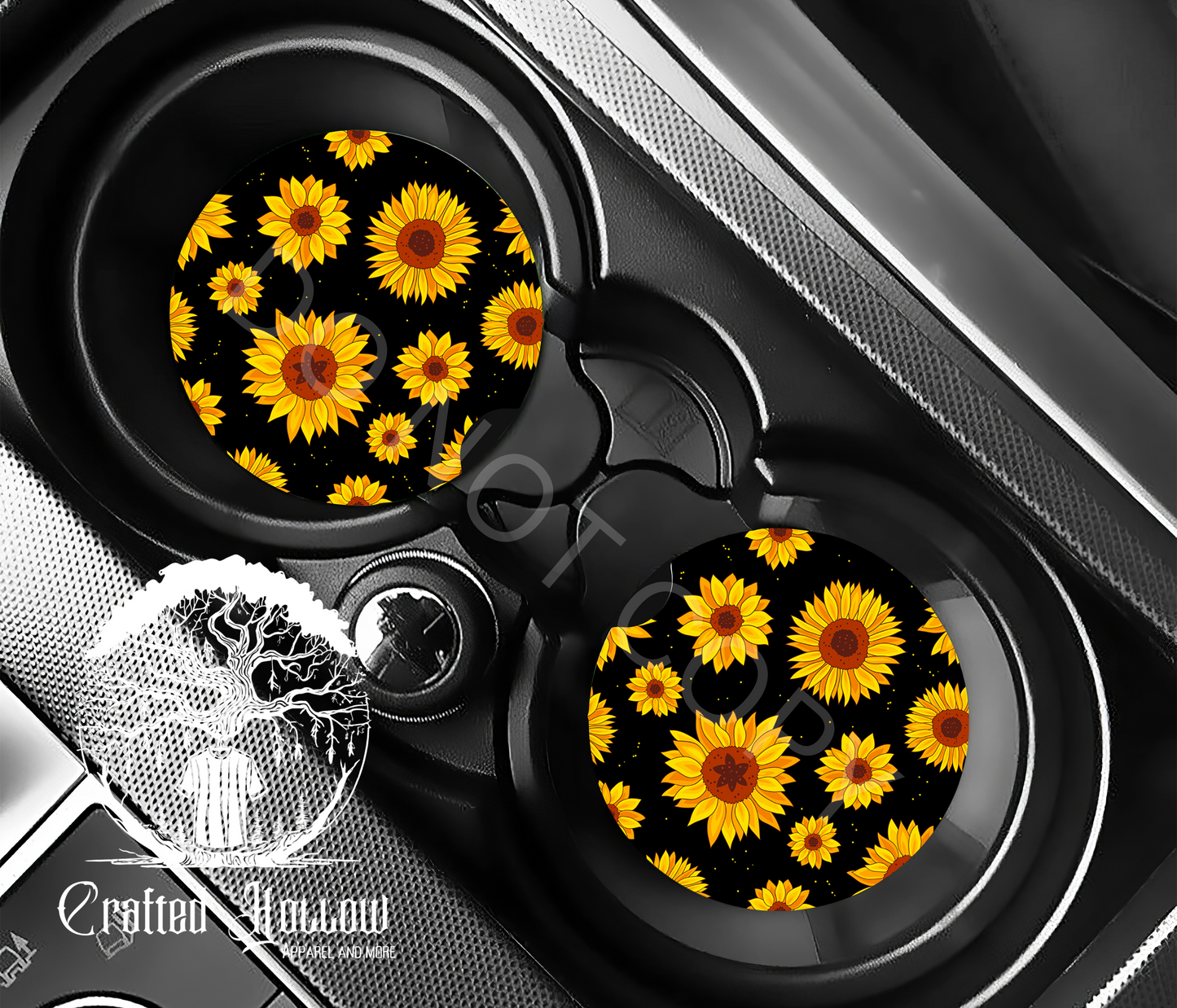 Sunflowers Car Coasters