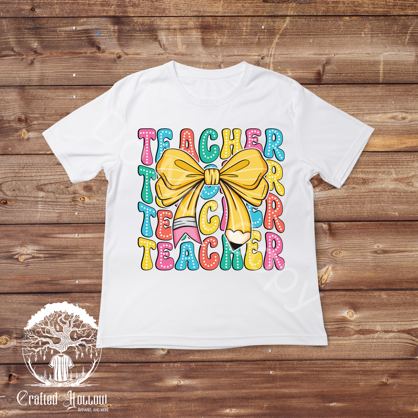 Teacher Pencil Ribbon Shirt