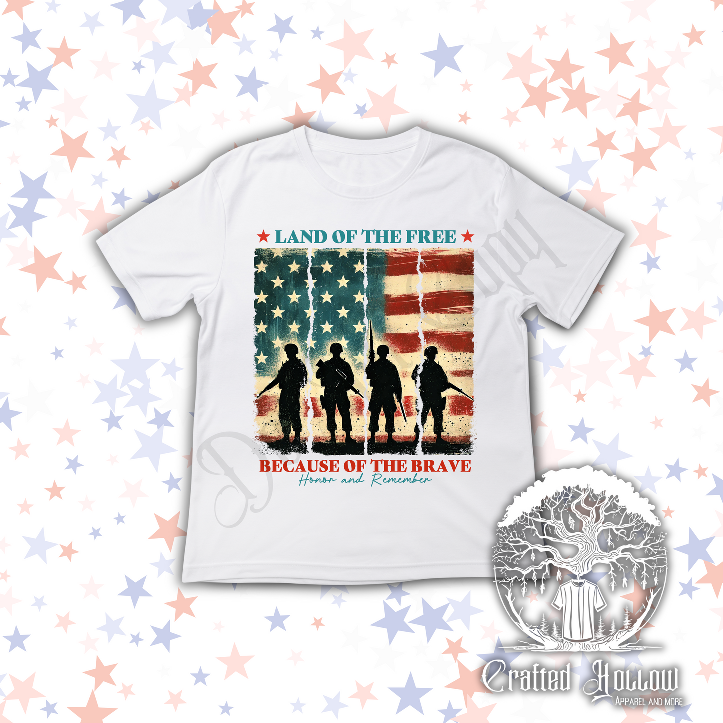 Land of the Free Because of the Brave Shirt