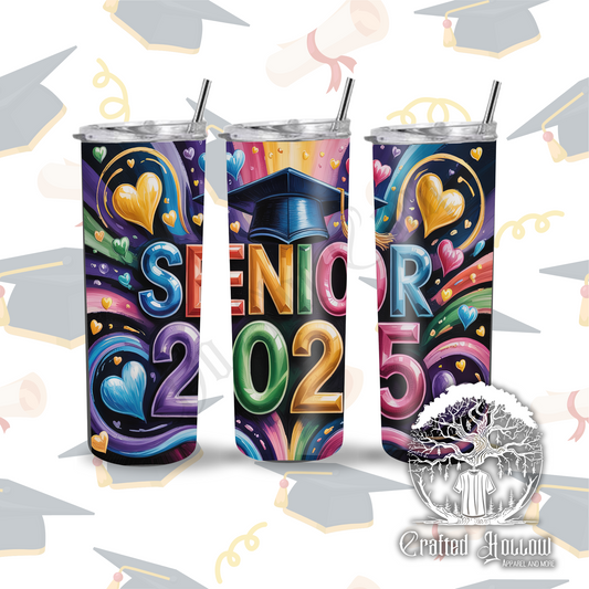 Senior 2025 Rainbow 20oz Tumbler