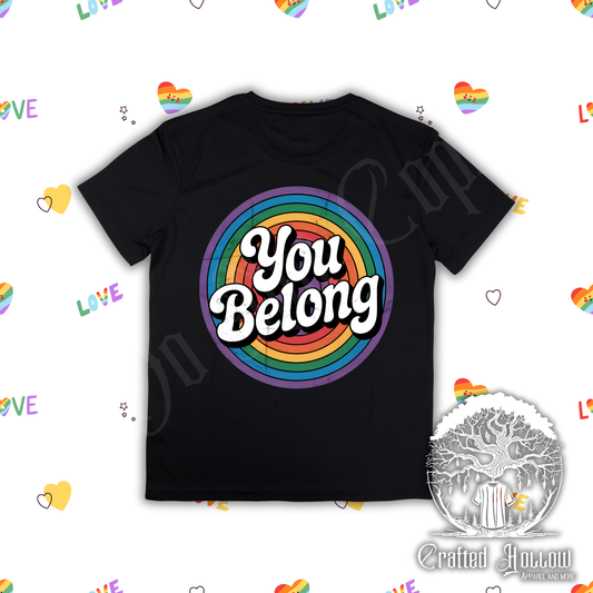 You Belong Rainbow Circle Shirt