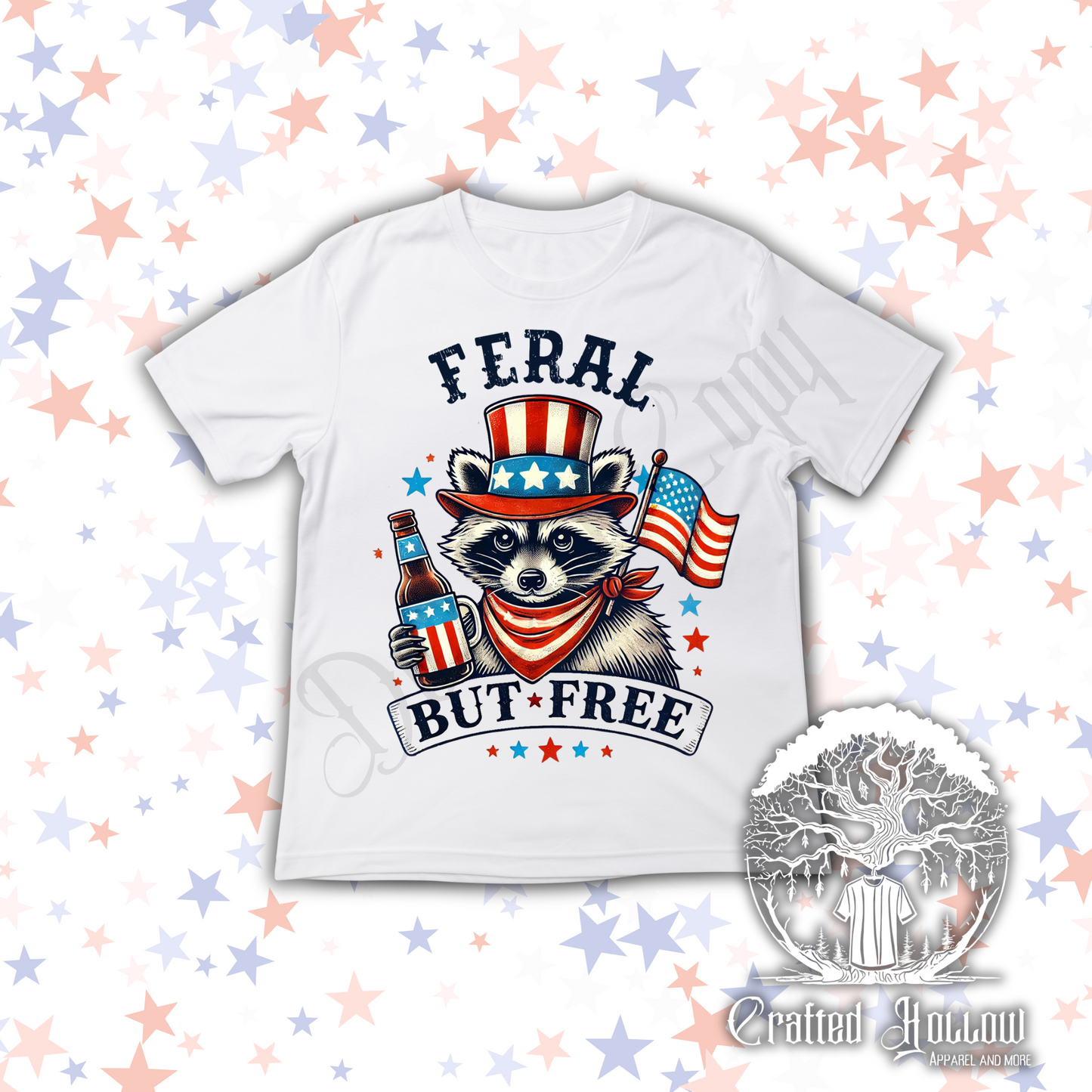 Feral But Free Raccoon Shirt