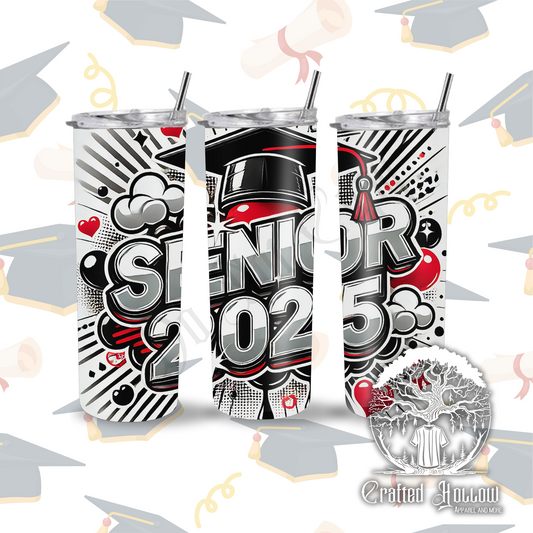 Senior 2025 Pop Art 20oz Tumbler