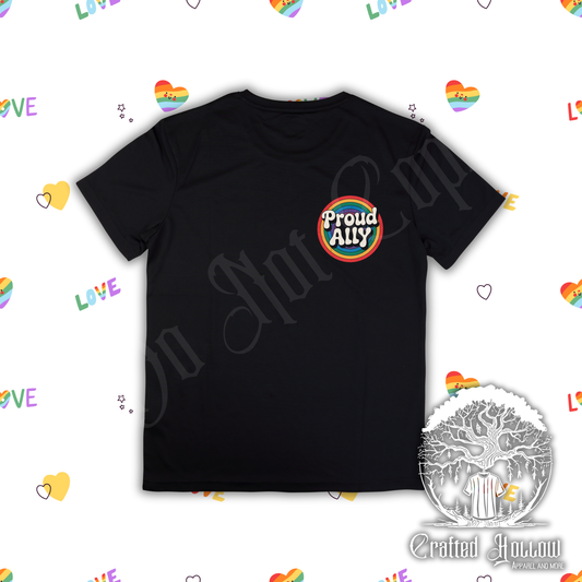 Proud Ally Rainbow Circle Shirt