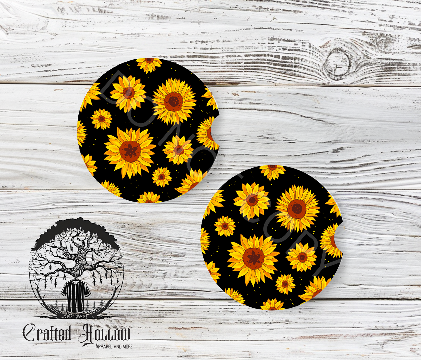 Sunflowers Car Coasters