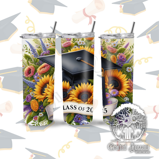 Class of 2025 Sunflower 20oz Tumbler