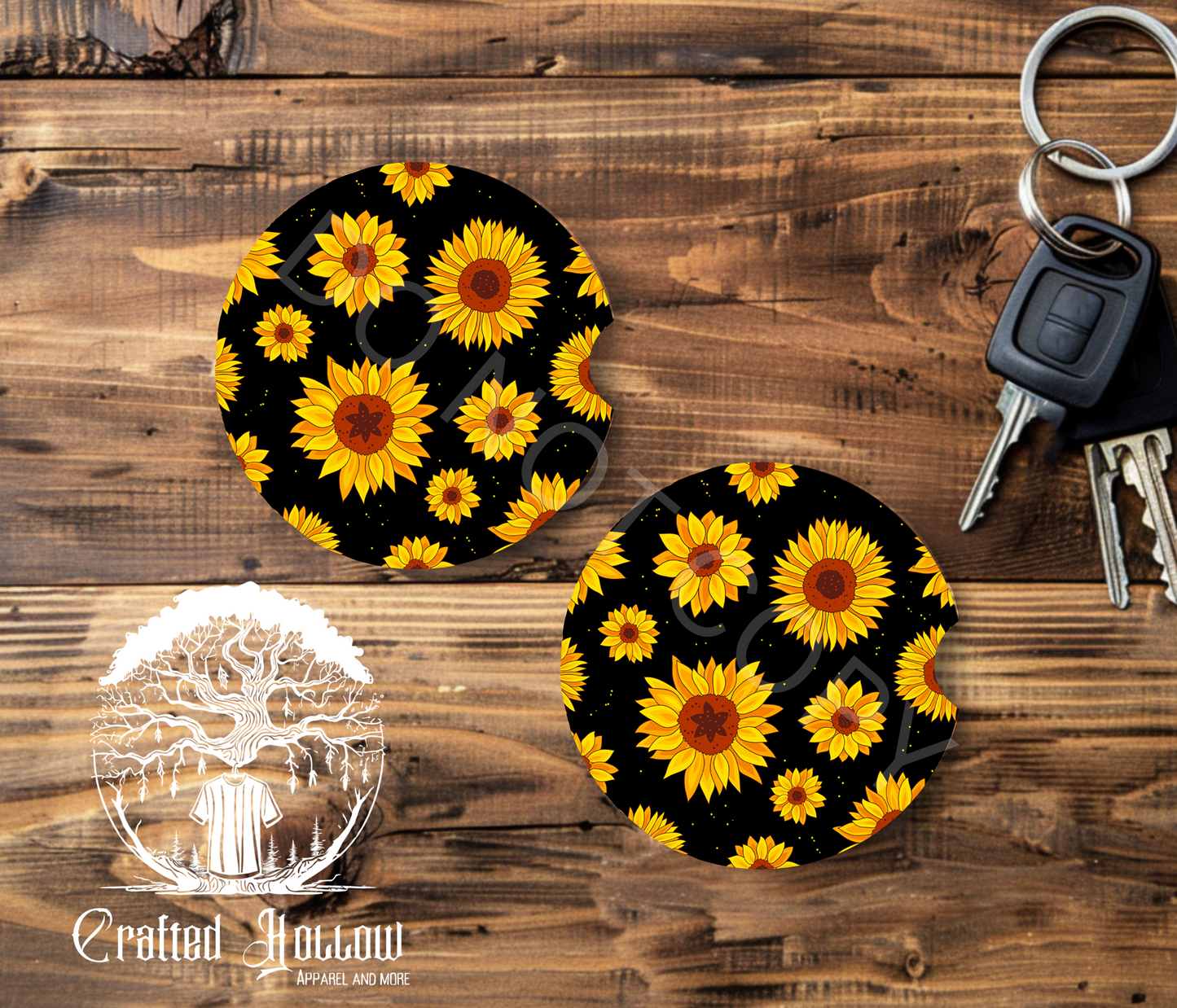 Sunflowers Car Coasters
