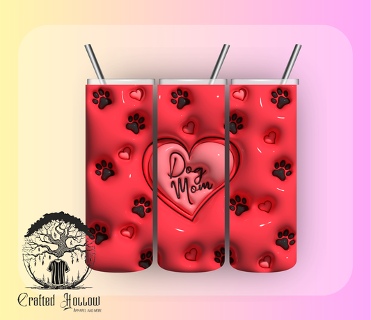 3D Dog Mom 20oz Tumbler