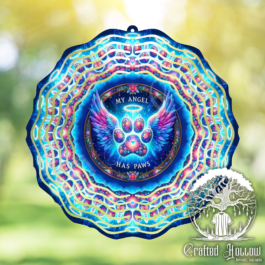 My Angel Has Paws Wind Spinner