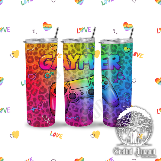 Gaymer Cheetah Print 20oz Tumbler