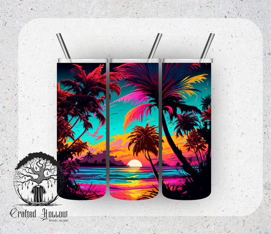 Beach Sunset 20oz Tumbler
